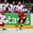 MINSK, BELARUS - MAY 12: Switzerland's Kevin Romy #88 makes a pass while  Belarus's Andrei Stepanov #61 defends during preliminary round action at the 2014 IIHF Ice Hockey World Championship. (Photo by Andre Ringuette/HHOF-IIHF Images)

